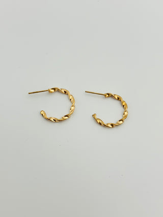 Queen Pattern Medusa Golden Earrings.