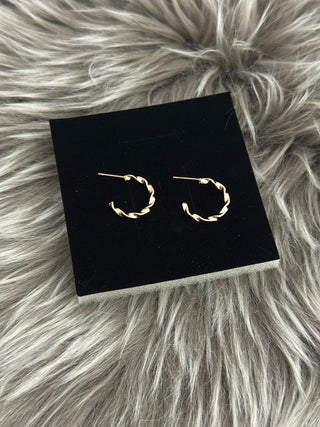 Queen Pattern Medusa Golden Earrings.